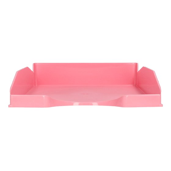 Bandeja Sobremesa Plastico Q-Connect Rosa Pastel Opaco 240X70X340Mm