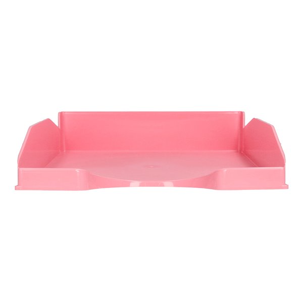 Bandeja Sobremesa Plastico Q-Connect Rosa Pastel Opaco 240X70X340Mm