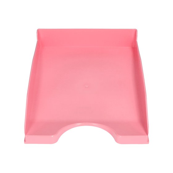 Bandeja Sobremesa Plastico Q-Connect Rosa Pastel Opaco 240X70X340Mm