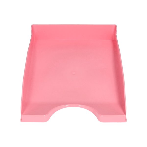 Bandeja Sobremesa Plastico Q-Connect Rosa Pastel Opaco 240X70X340Mm