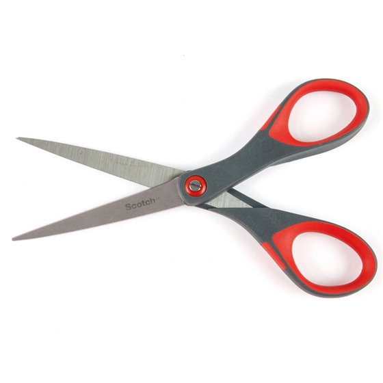 Tijera Oficina Scotch 18 Cm De Acero Inoxidable Con Ajuste De Tension