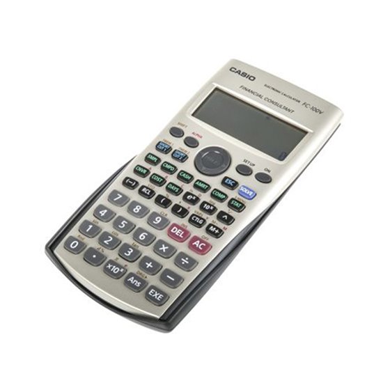 Calculadora Casio Fc-100V Financiera 4 Lineas 10+2 Digitos Almacenamiento Flash Calculo De Ganancias Con Tapa