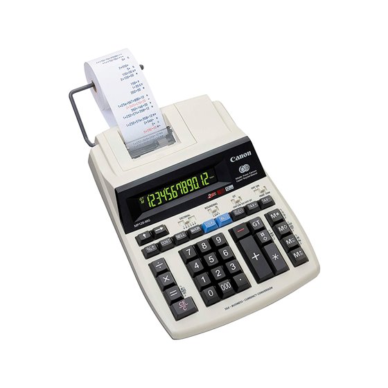 Calculadora Canon Impresora Mp120 Mg Es Ii Pantalla Lcd Enchufe Corriente 12 Digitos Color Gris