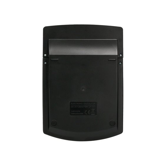 Calculadora Liderpapel Sobremesa Xf40 12 Digitos Dos Lineas Solar Y Pilas Negro 175X120X30 Mm 40% Reciclada