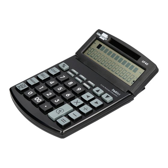 Calculadora Liderpapel Sobremesa Xf40 12 Digitos Dos Lineas Solar Y Pilas Negro 175X120X30 Mm 40% Reciclada