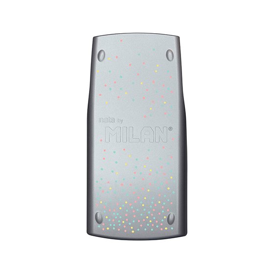 Calculadora Milan Cientifica M240 Silver 2 Lineas 240 Funciones 10+2 Digitos Color Verde Turquesa Con Tapa Color