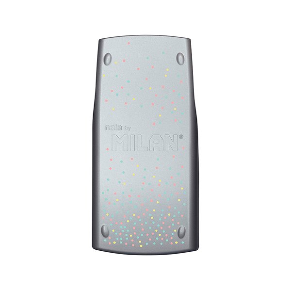 Calculadora Milan Cientifica M240 Silver 2 Lineas 240 Funciones 10+2 Digitos Color Verde Turquesa Con Tapa Color