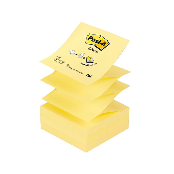 Bloc De Notas Adhesivas Quita Y Pon Post-It 76X76 Mm Z-Notes