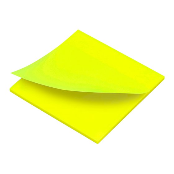 Bloc De Notas Adhesivas Quita Y Pon Q-Connect 76X76 Mm Removible Plastico Translucido Amarillo Neon Con 50 Hojas