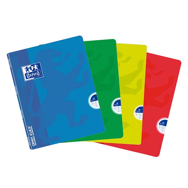 Libreta Escolar Oxford Openflex Tapa Flexible Optik Paper 48 Hojas Din A5 Rayado Horizontal Colores Surtidos