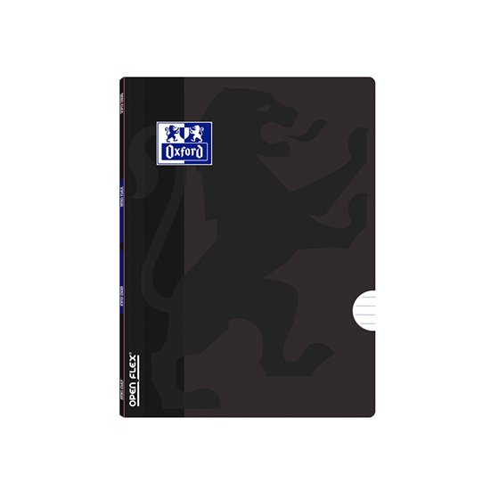 Libreta Escolar Oxford Openflex Tapa Flexible Optik Paper 48 Hojas Din A5 Rayado Horizontal Color Negro