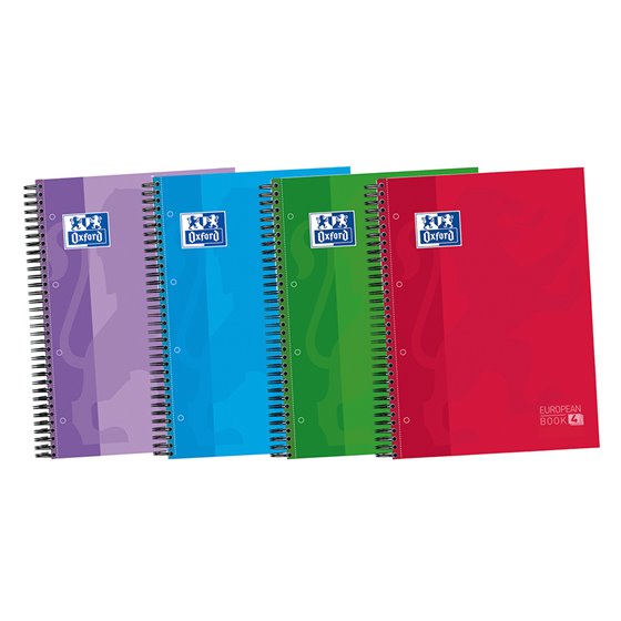 Bloc Espiral Oxford Tapa Extradura Optik Paper Microperdin A4 120 H 50% Hojas Gratis Cuadros 5 Mm Con 3 Separadores