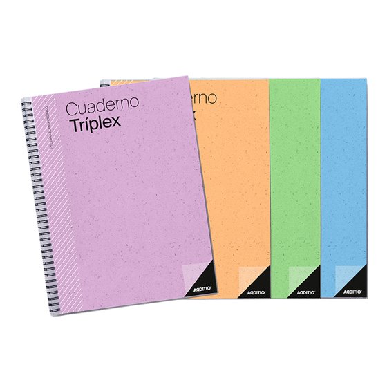 Cuaderno Triplex Additio Plan De Curso Evaluacion Agenda Plan Semanal Y Tutorias Fundas Transparentes 22,5X31Cm