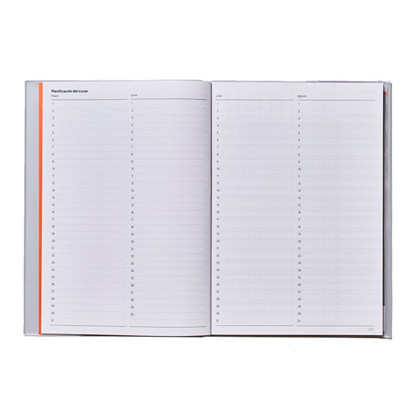 Cuaderno De Notas Additio Horario Planificacion Mensual Plan De Curso