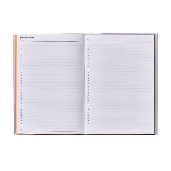 Cuaderno De Notas Aditio A5 Horario Planificacion Mensual Plan De Curso