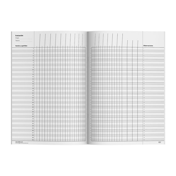 Cuaderno Duplex Additio A4 Evaluacion Continua Mas Tutoria