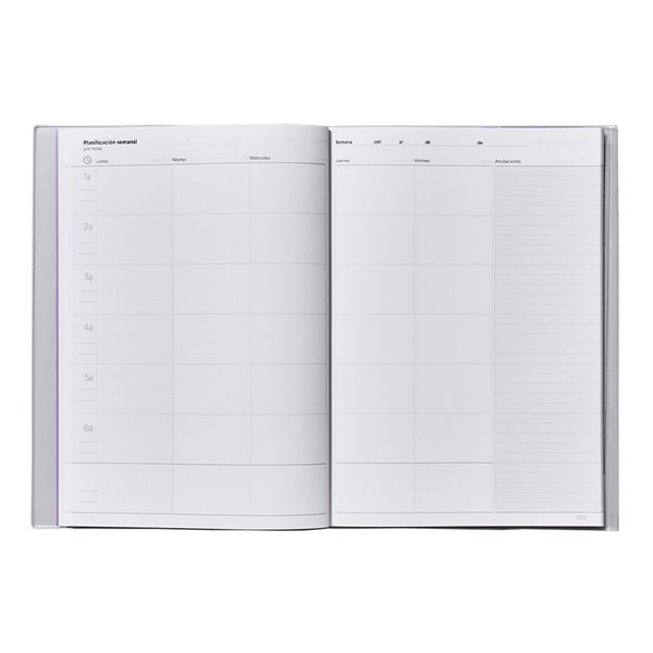 Cuaderno De Programacion Additio A4 Plan Mensual Y Programacion Semanal Del Curso Sin Fechas