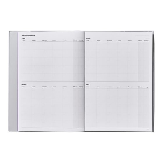 Cuaderno De Programacion Additio A4 Plan Mensual Y Programacion Semanal Del Curso Sin Fechas