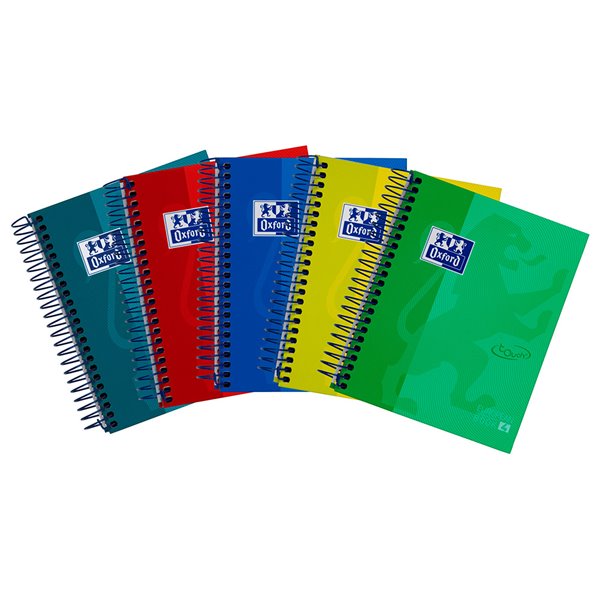 Cuaderno Espiral Oxford Ebook 4 Tapa Extradura 8 120 Hojas Cuadricula 5 Mm Colores Surtidos Touch