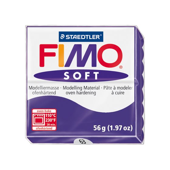 Pasta Staedtler Fimo Soft 57 Gr Color Violeta Oscuro