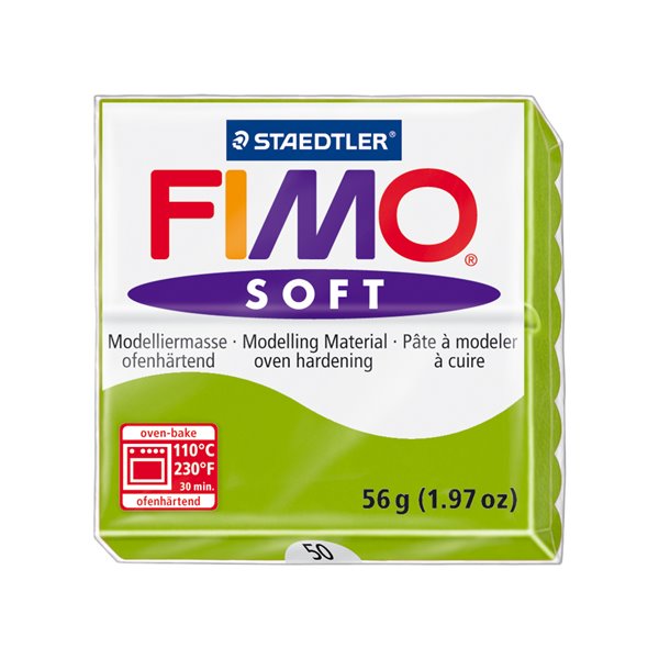 Pasta Staedtler Fimo Soft 57 Gr Color Verde Manzana