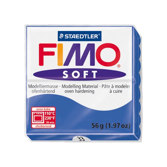 Pasta Staedtler Fimo Soft 57 Gr Color Azul Brillante