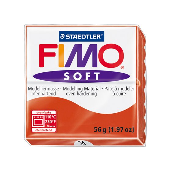 Pasta Staedtler Fimo Soft 57 Gr Color Rojo Indian