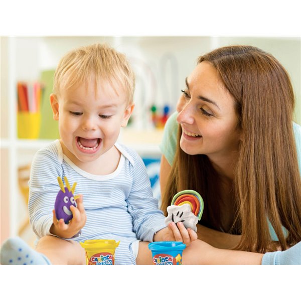 Pasta De Modelar Carioca Baby Dough Bote 75 G Set De 8 Colores Surtidos