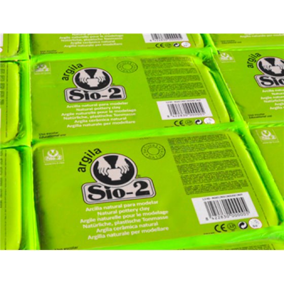 Arcilla Argila Sio-2 Color Blanco Paquete De 1,5 Kg