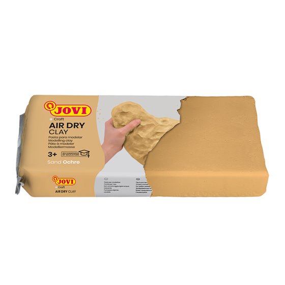 Pasta Jovi Para Modelar Air Dry Clay 250 Gr Color Ocre