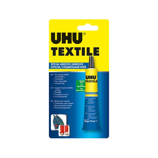 Pegamento Uhu Especial Textil Tubo 20 Gr En Blister