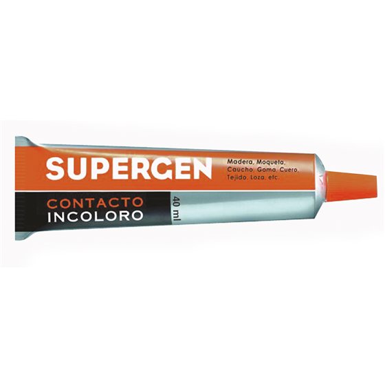 Pegamento Supergen Contacto Incoloro 40 Ml Unidad
