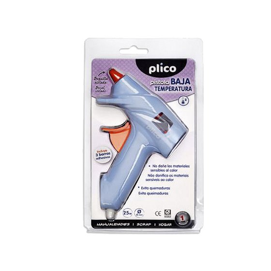 Pistola Termofusible Plico 25W Baja Temperatura