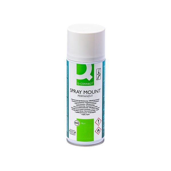 Pegamento Q-Connect Spray Mount Adhesivo Permanente Bote De 400 Ml