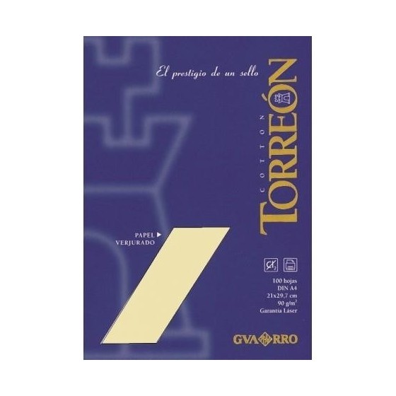 Papel Verjurado GUARRO Torreón A4 90 g. Paquete x100 Hojas
