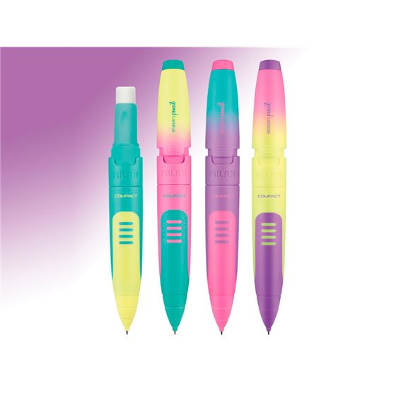 Portaminas Milan Compact Sunset 0,7 Mm Con Goma De Borrar Colores Surtidos