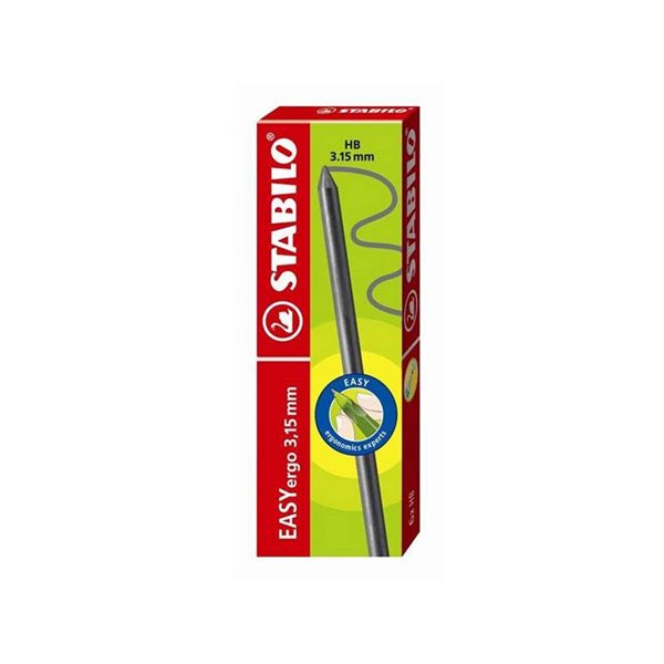 Minas Stabilo Easy Ergo Grafito Hb 3,15 Mm Caja De 6 Minas