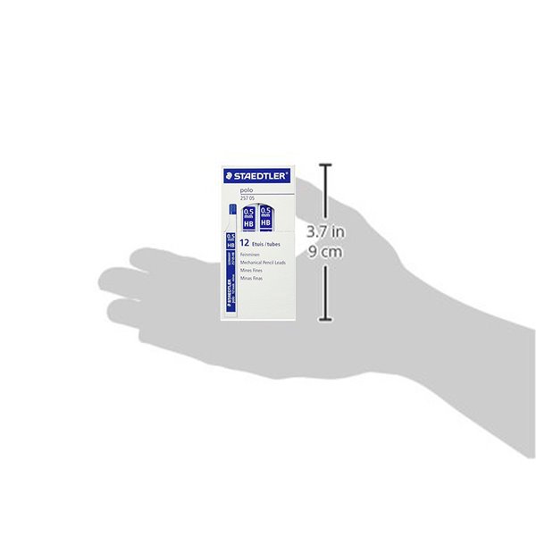 Minas Staedtler Grafito 0,5 Mm Hb Polo 257 Tubo Con 12 Minas