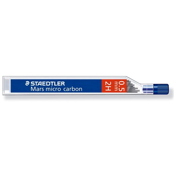 Minas Staedtler Mars Micro Grafito 0,5 Mm 2H Tubo Con 12 Unidades