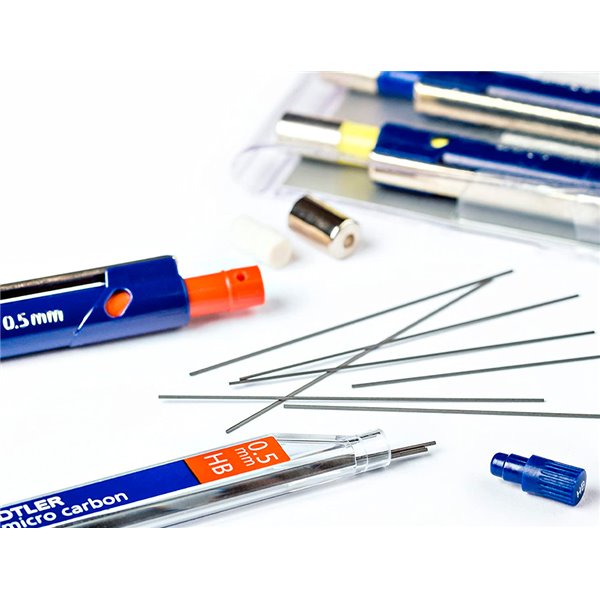 Minas Staedtler Mars Micro Grafito 0,5 Mm Hb Tubo Con 12 Minas