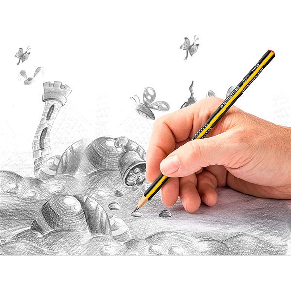 Lapices De Grafito Staedtler Triplus Slim Triangular Mina De 2 Mm