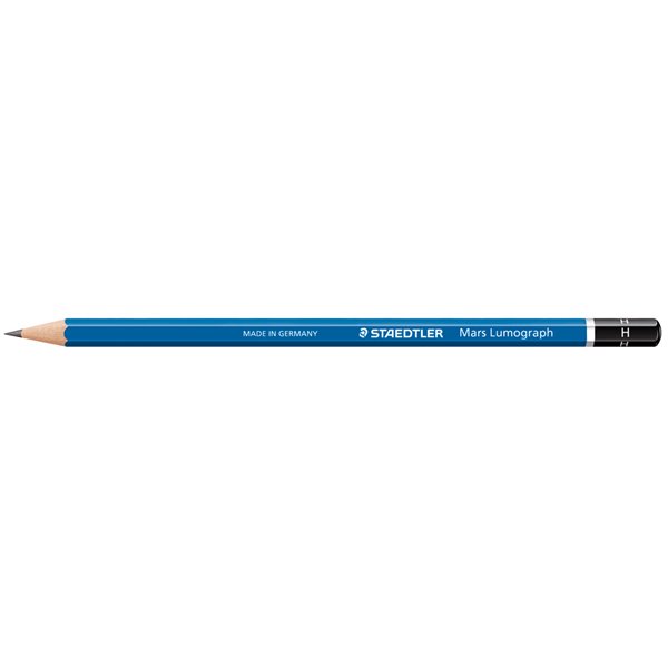 Lapices De Grafito Staedtler Mars Lumograph 100 H Unidad