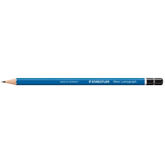 Lapices De Grafito Staedtler Mars Lumograph 100 B Unidad