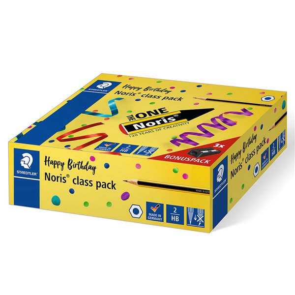 Lapices De Grafito Staedtler Noris N.2 Hb Class Pack De 144 Unidades