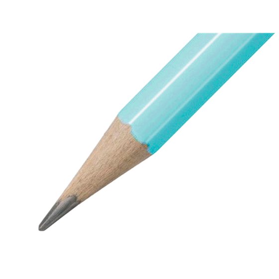 Lapices De Grafito Con Goma Stabilo Swano Mina 2,2 Mm Dureza Hb Azul Pastel