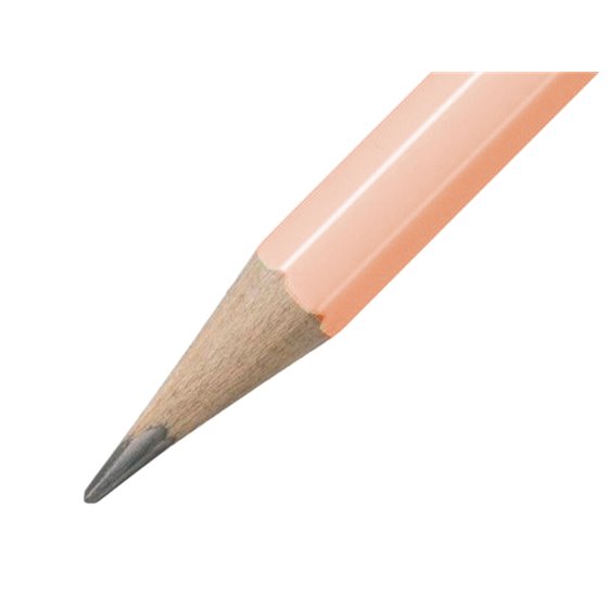 Lapices De Grafito Con Goma Stabilo Swano Mina 2,2 Mm Dureza Hb Melocoton Pastel