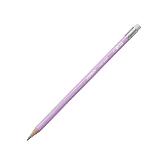 Lapices De Grafito Con Goma Stabilo Swano Mina 2,2 Mm Dureza Hb Lila Pastel