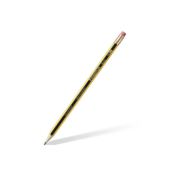 Lapices De Grafito Staedtler Noris N.2 Hb Con Goma De Borrar Unidad