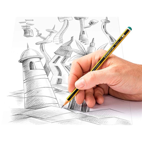 Lapices De Grafito Staedtler Noris N.4 2H Unidad