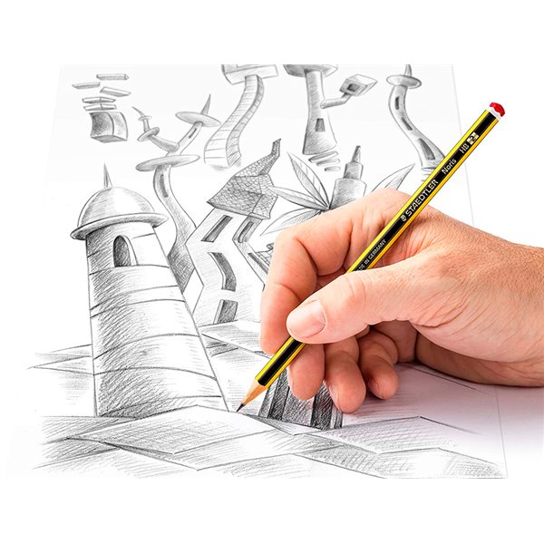 Lapices De Grafito Staedtler Noris N.2 Hb Unidad